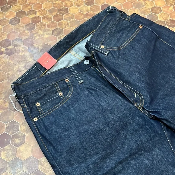 501Z XX 1954 Cone Mills 12oz Red Salvage 14oz after wash. Double needle.